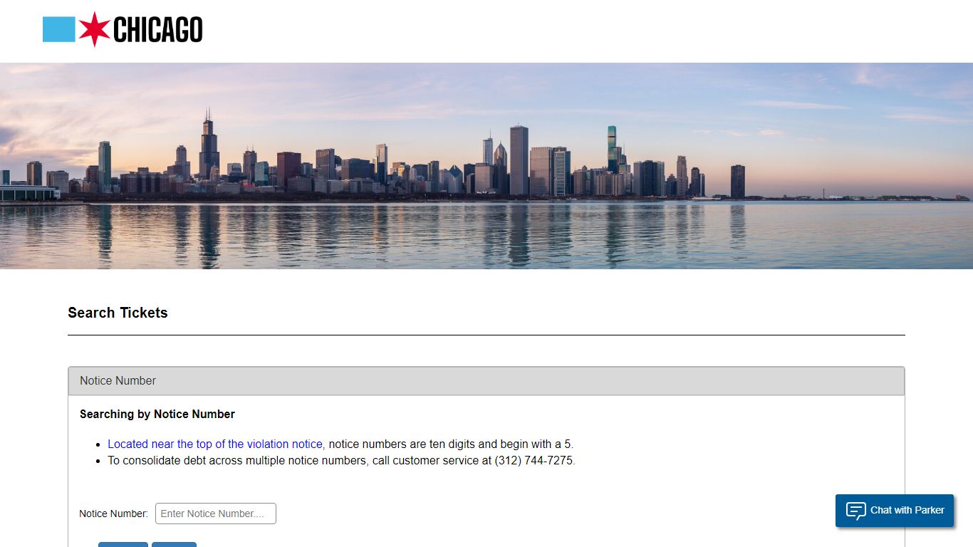 City of Chicago :: Parking Ticket Payment Plan